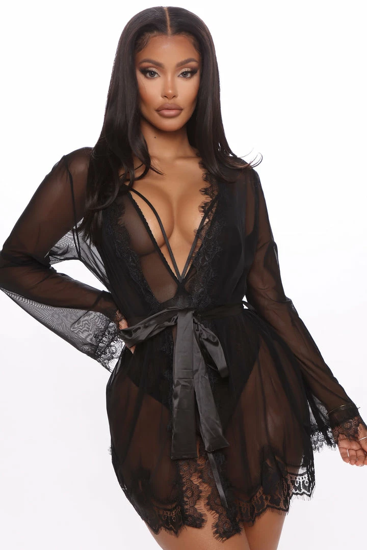 Cheapest π₯° Fashion Nova New Lover Robe - Black Sexy Sleepwear β¨ 4 Fashion Nova New Lover Robe - Black Sexy Sleepwear