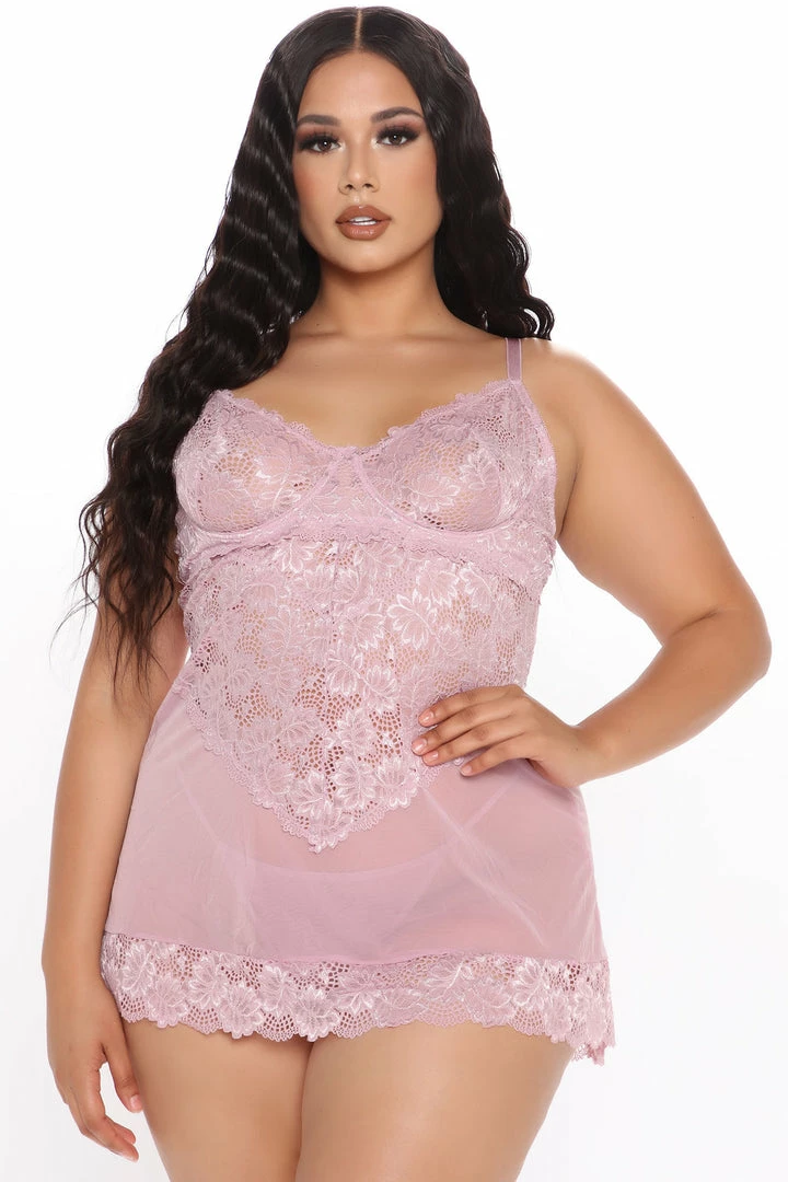 New π Fashion Nova Sexy Sleepwear Keep Her Secret Lace Babydoll - Mauve π 6 Fashion Nova Sexy Sleepwear Keep Her Secret Lace Babydoll - Mauve