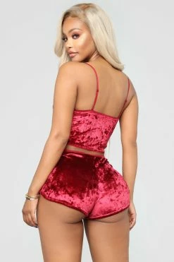 Fashion Nova Feeling Soft Pajama Set - Red