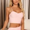 Fashion Nova Pajama Sets Keep It Cute Seamless PJ Short Set - Pink
