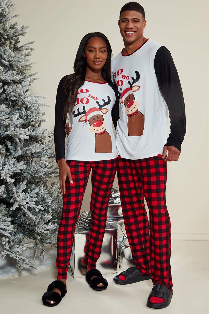 Cheapest ✨ Fashion Nova Pajama Sets Make It Reindeer PJ Pant Set - Red/combo ⭐ 3 Fashion Nova Pajama Sets Make It Reindeer PJ Pant Set - Red/combo