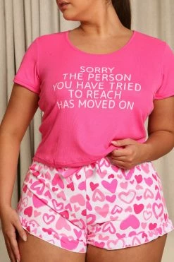 Wholesale ✨ Fashion Nova Already Moved On PJ Short Set - Hot Pink/combo Pajama Sets ✔️ 16 Fashion Nova Already Moved On PJ Short Set - Hot Pink/combo Pajama Sets