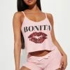 Fashion Nova Always Bonita PJ Short Set - Pink Pajama Sets