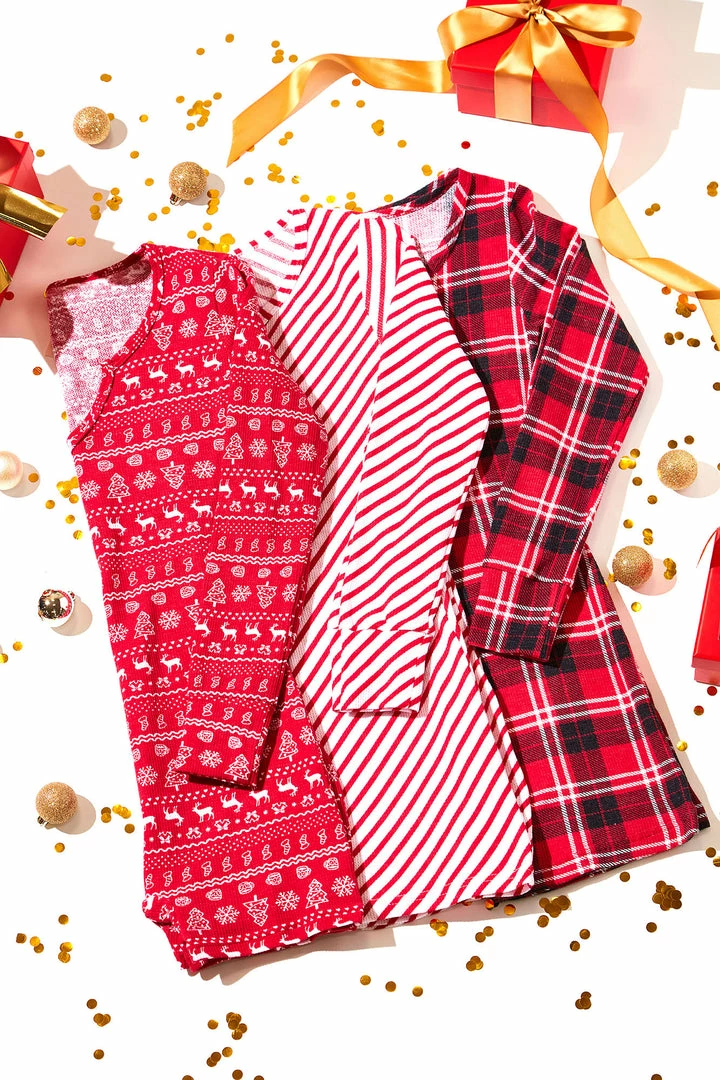 Promo β€οΈ Fashion Nova Holiday Spirit Plaid Sleep Romper - Red/combo π― 6 Fashion Nova Holiday Spirit Plaid Sleep Romper - Red/combo
