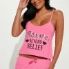 Fashion Nova Always Blessed PJ Short Set - Pink