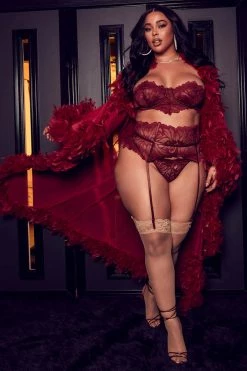Fashion Nova Bedroom Eyes Robe - Wine