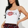 Fashion Nova Bonita Kisses PJ Short Set - Black/combo