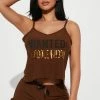 Fashion Nova Pajama Sets Just Want A Cuddle Buddy PJ Short Set - Chocolate