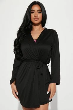 Fashion Nova Pajama Sets Grow And Glow PJ Robe Set - Hot Pink/combo