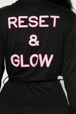 Fashion Nova Pajama Sets Grow And Glow PJ Robe Set - Hot Pink/combo