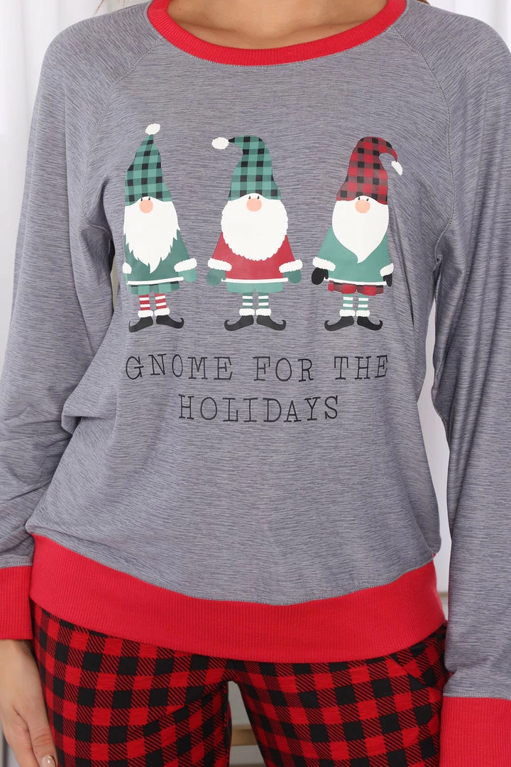 Brand new ๐ Fashion Nova Santa Is My Gnomeboy Holiday PJ Set - Grey/combo ๐ 7 Fashion Nova Santa Is My Gnomeboy Holiday PJ Set - Grey/combo