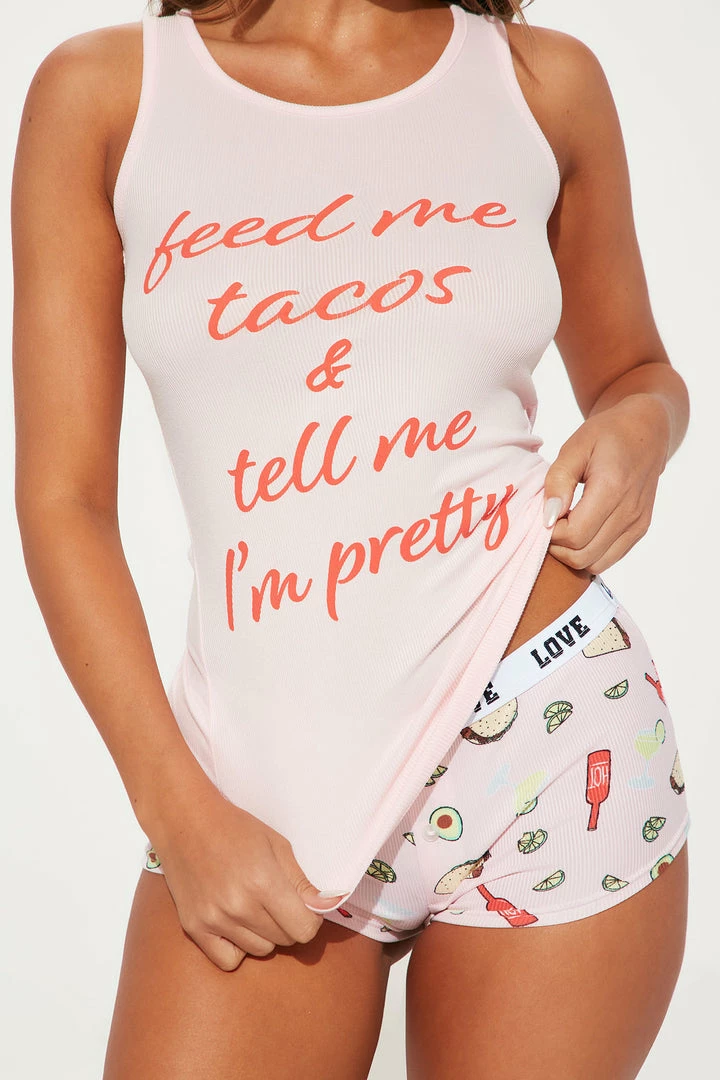 Brand new π Fashion Nova Tell Me I'm Pretty PJ Boyshort Set - Blush/combo π 4 Fashion Nova Tell Me I'm Pretty PJ Boyshort Set - Blush/combo