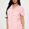 Fashion Nova Pajama Sets Seeing Stars PJ Short Set - Pink
