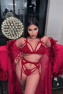 Fashion Nova Bedroom Eyes Robe - Wine