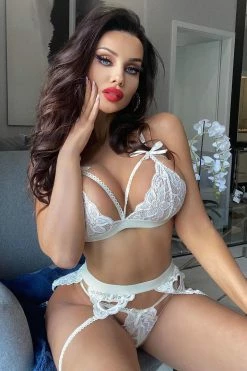 Fashion Nova Body Language 3 Piece Garter Set - Ivory Sexy Sleepwear