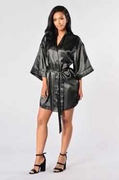 Best deal ๐ Fashion Nova Sexy Sleepwear Lotus Robe - Black ๐ 18 Fashion Nova Sexy Sleepwear Lotus Robe - Black