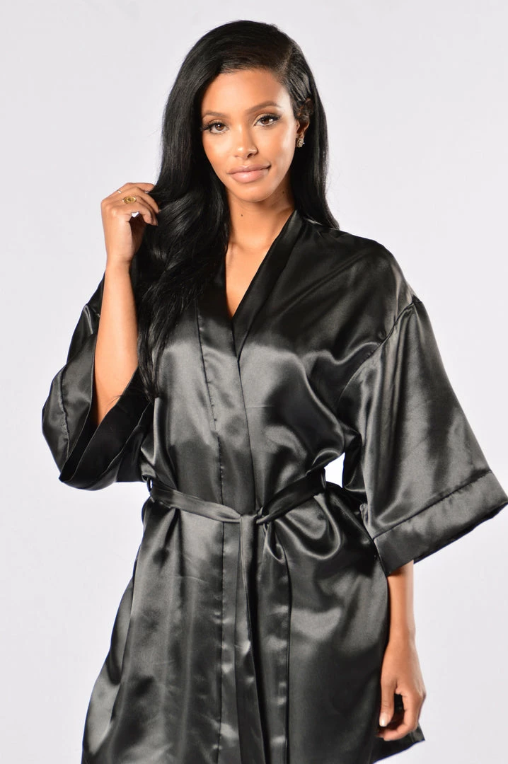 Best deal ๐ Fashion Nova Sexy Sleepwear Lotus Robe - Black ๐ 5 Fashion Nova Sexy Sleepwear Lotus Robe - Black
