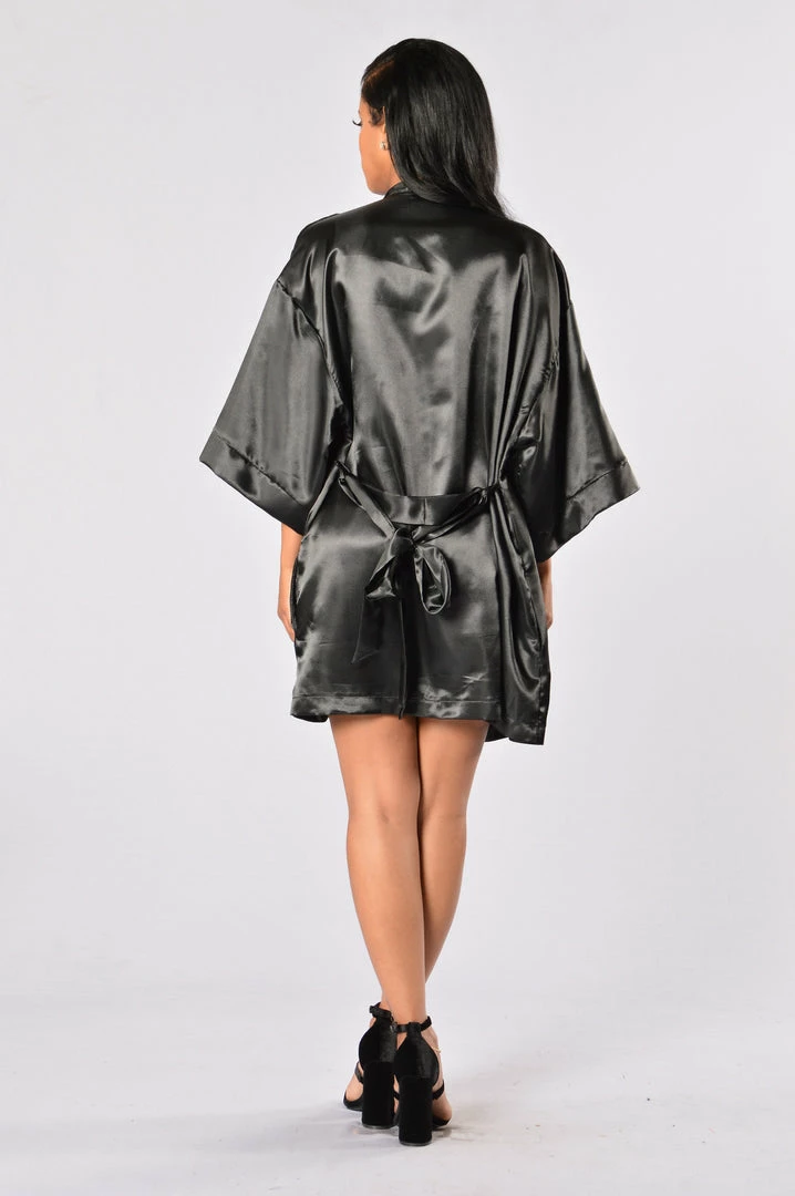 Best deal ๐ Fashion Nova Sexy Sleepwear Lotus Robe - Black ๐ 6 Fashion Nova Sexy Sleepwear Lotus Robe - Black