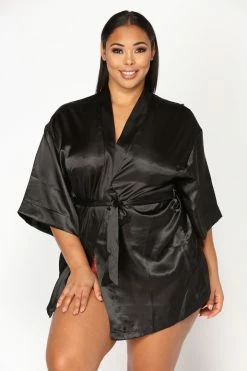 Best deal ๐ Fashion Nova Sexy Sleepwear Lotus Robe - Black ๐ 23 Fashion Nova Sexy Sleepwear Lotus Robe - Black