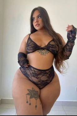 Fashion Nova Sexy Sleepwear Feels Good Being Bad 3 Piece Set - Black