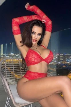 Fashion Nova Feels Good Being Bad 2 Piece Set - Red