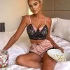 Fashion Nova Lacey Dreams PJ Set - Rose Pajama Sets