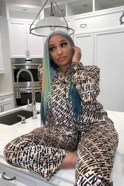 Wholesale ๐ฅ Fashion Nova My FN PJ Pant Set - Black/Combo ๐ 27 Fashion Nova My FN PJ Pant Set - Black/Combo