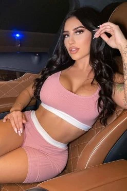 Fashion Nova Staying The Night PJ Short Set - Rose